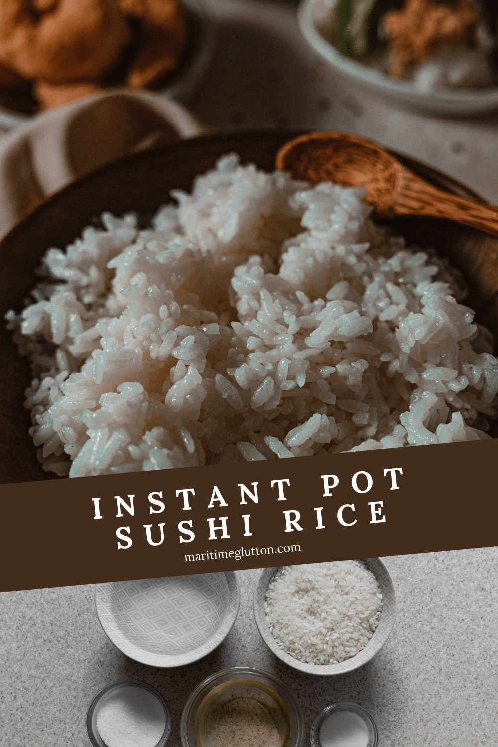 Instant Pot Sushi Rice - Maritime Glutton